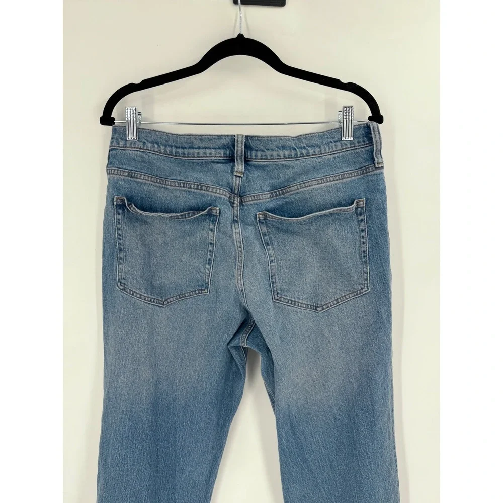 J.Crew Mid-Rise 90s Classic Straight Jeans Womens 31 Blue Pheasant Wash Retro - Picture 13 of 13